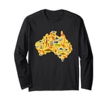 Australia Down Under Culture Australian Flag Map Gift Long Sleeve T-Shirt