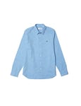 Lacoste Men's CH2573 Woven Shirts, Overview/Flour, 46