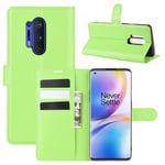 Oneplus 8 Pro      Pu Wallet Case    [Green]