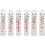 Memkey - Lot de 6 thermomètres muraux pour intérieur ou extérieur