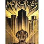 Wee Blue Coo Movie Film Metropolis Sci Fi Drama Dystopia Utopia Lang Art Print Poster Wall Decor 12X16 Inch