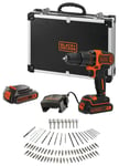 Black + Decker Black+Decker 1.5AH Cordless Combi Drill with 2x18V Batteries