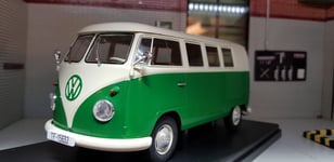 Volkswagen T1 Green Samba 1960 Type 1 Van Split Screen 1:24 Scale Diecast Model