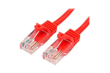 StarTech.com 2m Red Cat5e / Cat 5 Snagless Patch Cable - patchkabel - 2 m - rød