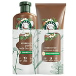 Herbal Essences Hydratation Shampoing 250ml Et Après-Shampoing 200ml Parfum Coco. Cheveux Très Secs. Aide à Nourrir et Lisser, pour des Cheveux Doux. Ingrédients d'Origine Naturelle*