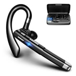 Oreillette Bluetooth pour téléphones portables, casque Bluetooth V5.1 avec étui de chargement, écouteurs mains libres étanches, casque sans fil