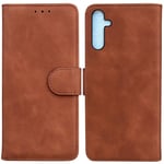 SATURCASE Coque pour Samsung Galaxy A25, Toucher Confortable PU Cuir Magnétique Flip Portefeuille Support Porte-carte Protecteur Housse Étui pour Samsung Galaxy A25 (FG-Marron)