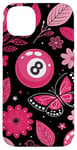 iPhone 14 Plus Retro Pink Lucky Disco 8 Ball For Women Case