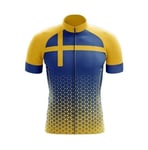 Factory8 - Country Jerseys - Love Your Country! Cycling Jerseys & Sets Collection - Team Sweden "Ride with Pride 2" Men's Jersey & Short Set - Jersey Only - 5XL