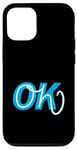 Coque pour iPhone 12/12 Pro Bleu Oh, OK bleu graphique