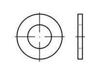 Mellemlægsskive 3.7 Mm 8 Mm Stål 5000 Stk Toolcraft To-6853620