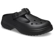 Crocs Classic Mary Jane WoMens Black Clogs material_Synthetic - Size UK 4