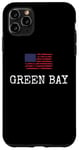 iPhone 11 Pro Max Green Bay City USA Flag State Travel US America Women Men Case