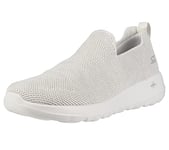 Skechers Womens Go Walk Max-Athletic Air Mesh Slip on Walking Shoe Sneaker, Off White, 11.5 US