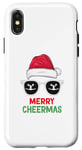 Coque pour iPhone X/XS joyeux Cheermas, Pom-pom girl Noël