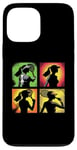 Coque pour iPhone 13 Pro Max Tennis Pop Art Joueuse de Tennis Vintage Femme