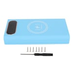 10W 5W 6 21700 Akkukotelo Hitsaus Ilmainen Power Bank Box Kit DIY Langaton laturi Ulkokuori Sininen