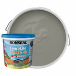 SLATE 5L Ronseal Once Coat Fence Life Plus Paint Protects Shed Wood Timber Grey