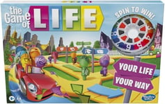 The Game of Life Game HASBRO Official Board Game Family Kids 8+ for 2-4 Players