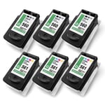 6x Ink Cartridges for Canon Pixma TS5300 TS5350 TS5350a PG560XL CL561XL CYMK