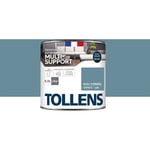 Peinture extérieure multisupport - Ultra résistante Tollens Satin - Bleu Iceberg - 0,5L=7m2