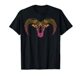 Ram Head & Bighorn Sheep Dot line Art Drawing Gift - Ram T-Shirt