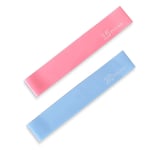 Lanhan Squat ring tension band Yoga elastic band training shoulder fitness goddess resistance band stretching tendon band (Blue,Pink -2 sets, 2)