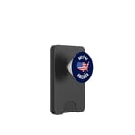 Golfe des États-Unis Amérique Carte drôle Golfe du Mexique Drapeau USA 4 juillet PopSockets PopWallet pour MagSafe