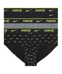 Nike Men's BRIEF 3PK Briefs, Grigio/Nero, XL