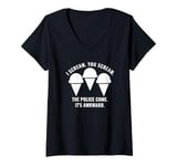 Womens I Scream You Scream Hilarious Ice Cream V-Neck T-Shirt