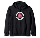 Stroke Awareness Know The Signs Human Brain Zip Hoodie