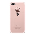 Coque Silicone IPHONE X Max Ampoule Transparente Fun APPLE Lumière Idée Pomme Protection Gel Souple - Neuf