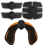 Eletric Muscle Stimulator ABS Muscle Stimulator Electric Stimulation Abdominal Belt EMS Trainer Massage Anti Cellulite Massager (Color : 3 In 1)