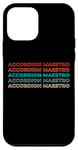 Coque pour iPhone 12 mini Retro Accordéon Instrument Folklorique - Vintage Accordéon