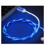 Cable de charge Micro USB gamer LED 1 Mètre pour Tablette Huawei Mediapad M3 LITE 10 Space Grey Couleur Bleu -Marque YuanYuan