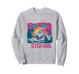 Funny Santa Work Hard Sleigh Hard Sleigher Christmas Cigar Sweatshirt