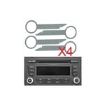 cles d'extraction demontage pour autoradio audi Symphony a3 a4 a6 tt - skyexpert