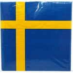 Servetter Svenska Flaggan 20-pack