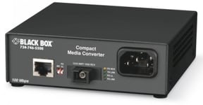 Black box BLACK BOX COMPACT FAST ETHERNET (100-MBPS) MEDIA CONVERTER - 100-MBPS COPPER TO SIMPLEX SINGLEMODE FIBER, 1550/1310NM, 20KM, SC (LHC5130A-R3)