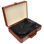 UK Plug BT Record Player 3 Speed Retro Portable Suitcase Record Player Set