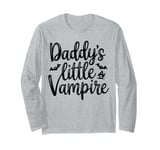 Daddy's Little Vampire Midnight Gothic Halloween Dad Kids Long Sleeve T-Shirt