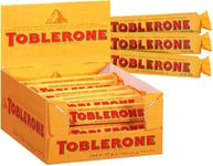 TOBLERONE MILK CHOCOLATE FULL BOX of 24x35g. BEST BEFORE 12/07/2025