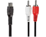 Nedis 2x RCA Hane - RCA Hona - 0,2m