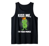 Carnival Frog KISS ME I'M YOUR PRINCE Funny Carnival Tank Top