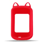 Coque En Silicone Et Housse De Protection D'écran Pour Garmin Edge 830,Étui De Qualité Pour Ordinateur Gps Garmin Edge 830,Vélo Générique Cat Ear - Type 830 Red