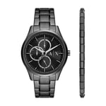 Montre Homme + Bracelet ARMANI EXCHANGE DANTE AX7154SET Acier Inoxydable Noir