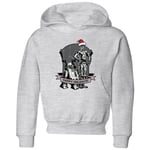 Star Wars Happy Holidays Droids Kids' Christmas Hoodie - Grey - 3-4 Years