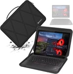 Étui De Protection Rigide En Eva Compatible Avec Lenovo Thinkpad X12 12,3"" Amovible 11,6"" Lenovo 500E/500W Gen 3, Lenovo 300E/300W Gen 3, Étui Fin Et Anti-Chocs (X8016)