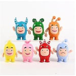 7st/ set Anime Cartoon Oddbods Fuse Pogo Bubbles Slick Zeke Jeff Pvc Figurer Leksaker