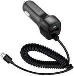 Chargeur Voiture Et Câble Micro-Usb Pour Samsung Galaxy S7 Edge A10 A03 J7 J5 S6,Huawei P Smart/P10 Lite/P9 Lite/Mate 8,Lg G6,Htc,Motorola X